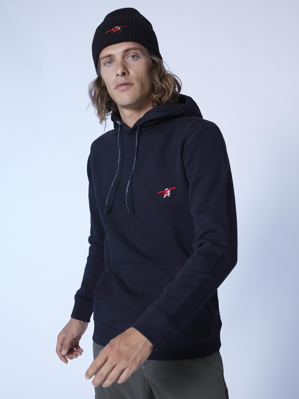 Ander Hoodie with seaplane embroidery