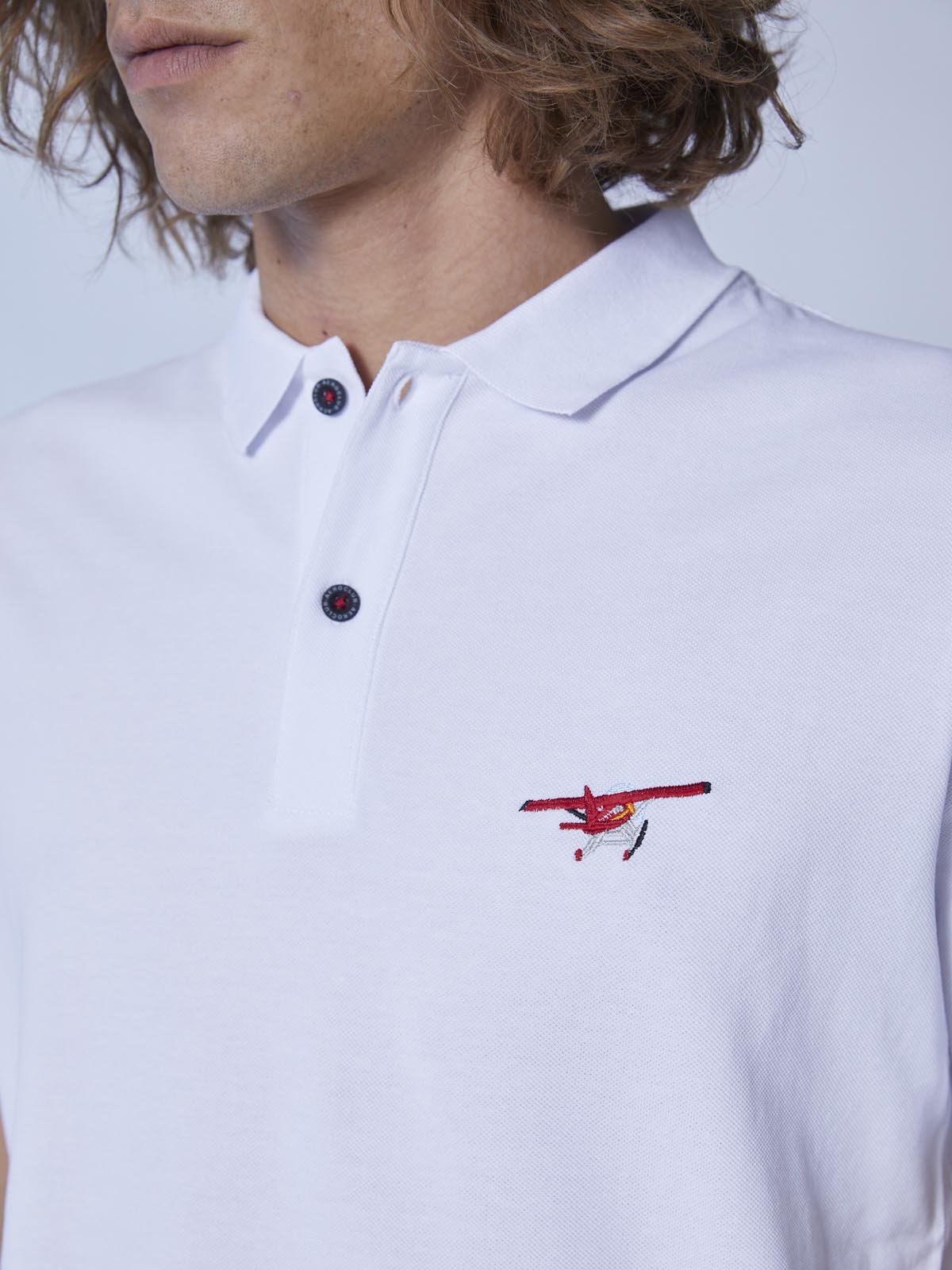 Baran seaplane embroidered Polo shirt