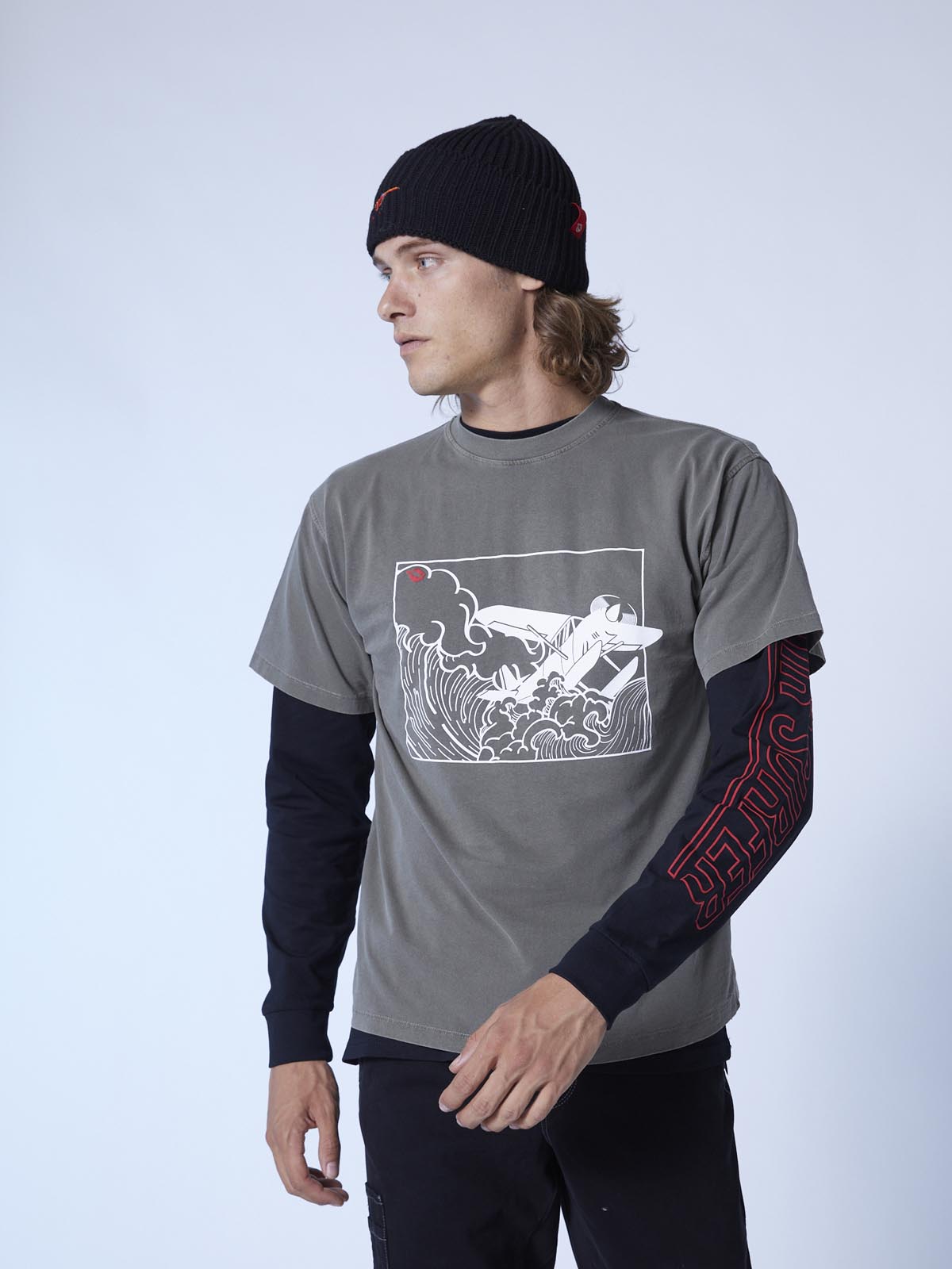 Kona Hokusai Air Surfer print T-shirt