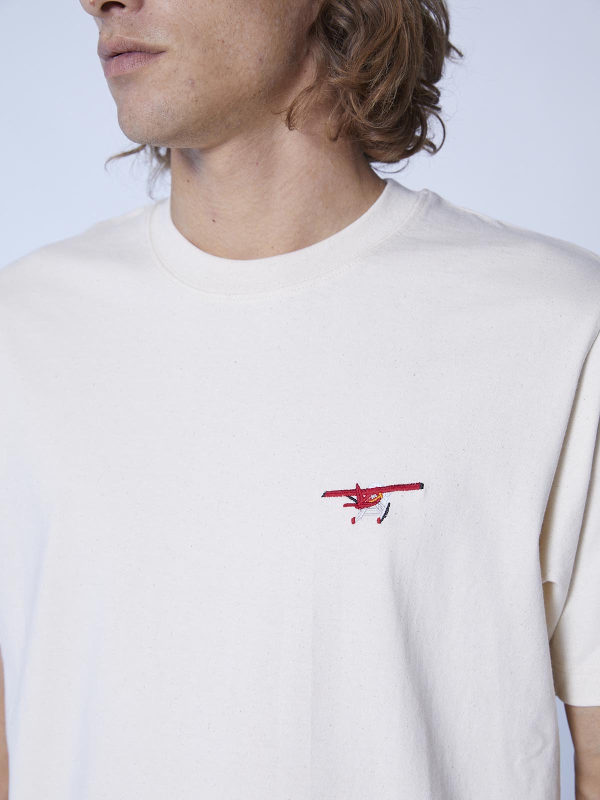 Amba T-shirt ricamo idrovolante Amba T-shirt ricamo idrovolante